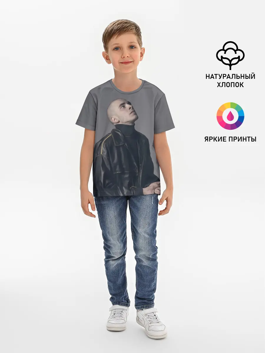 Детская базовая футболка / Задумчивый Хаски