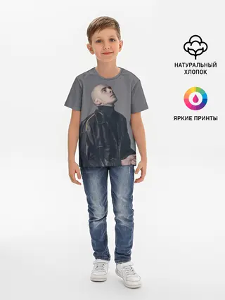 Детская базовая футболка / Задумчивый Хаски