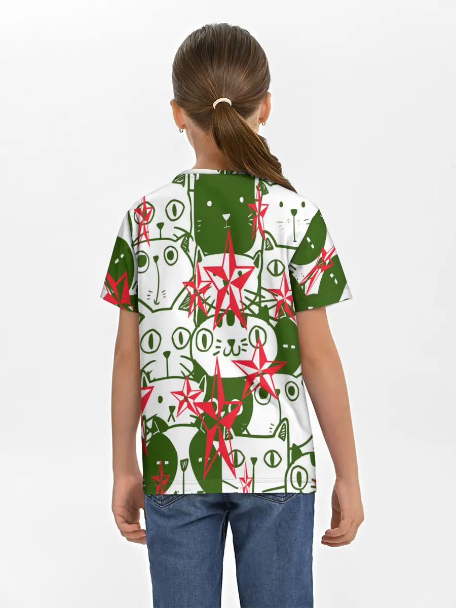 Детская базовая футболка / КИСЫ