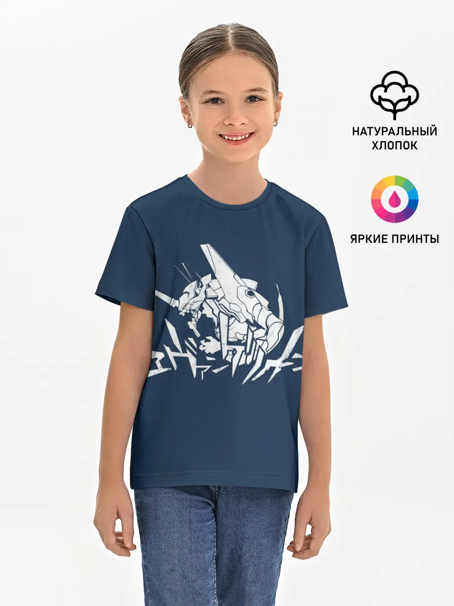 Детская базовая футболка / Символика Евангелион