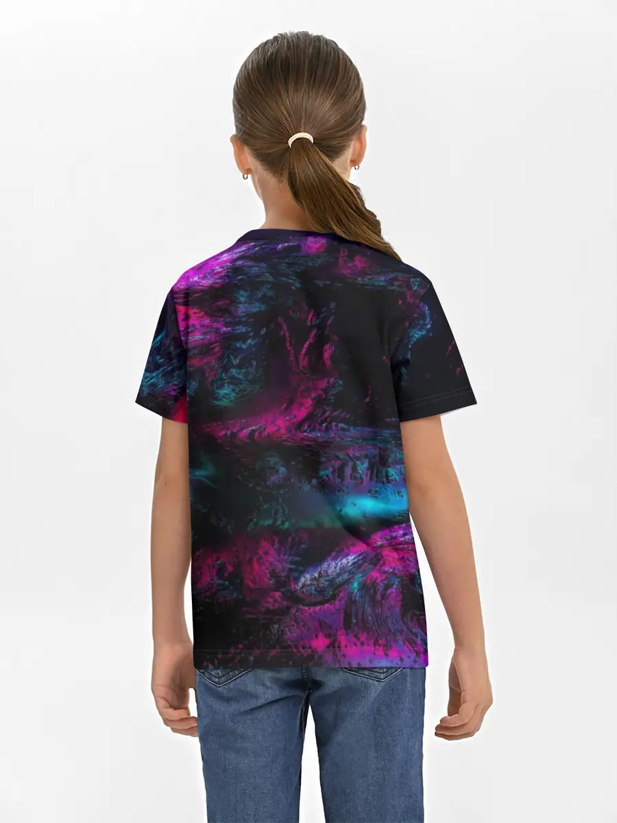 Детская базовая футболка / Marshmello NEON