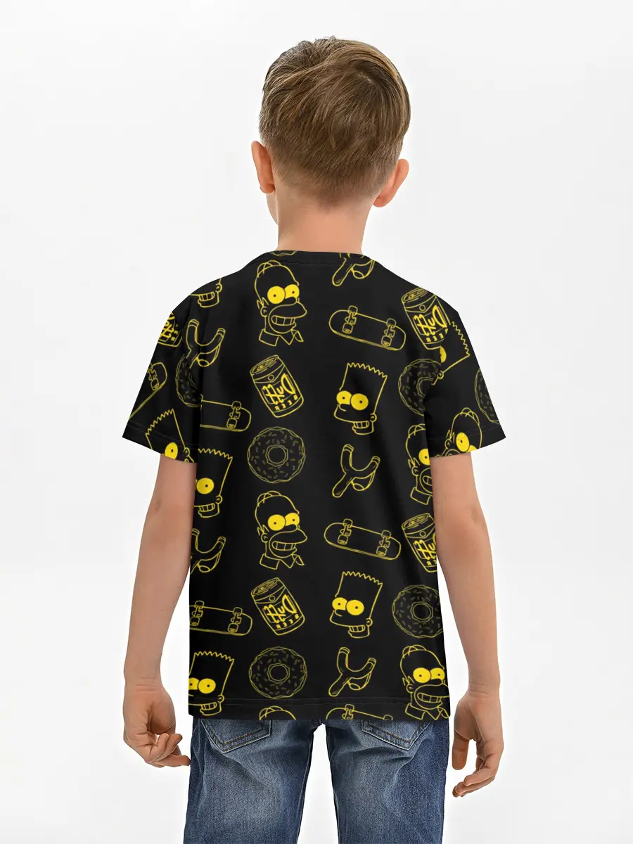 Детская базовая футболка / Барт и Гомер