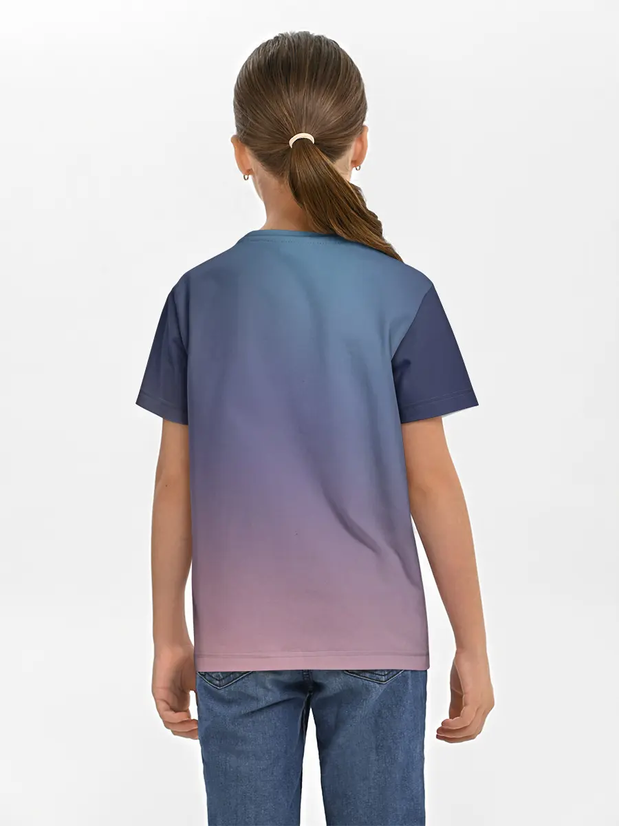 Детская базовая футболка / ТВОЕ ИМЯ, Две кометы