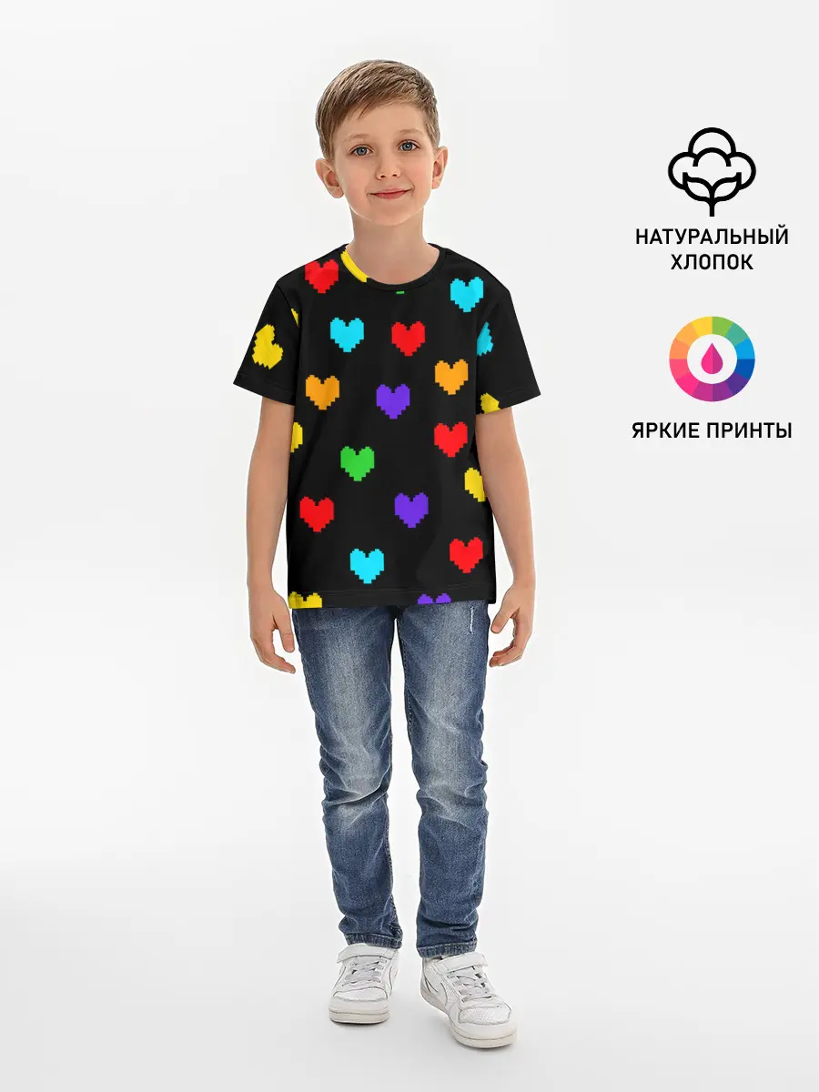 Детская базовая футболка / UNDERTALE HEART