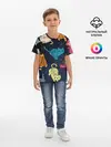 Детская базовая футболка / Космические котики