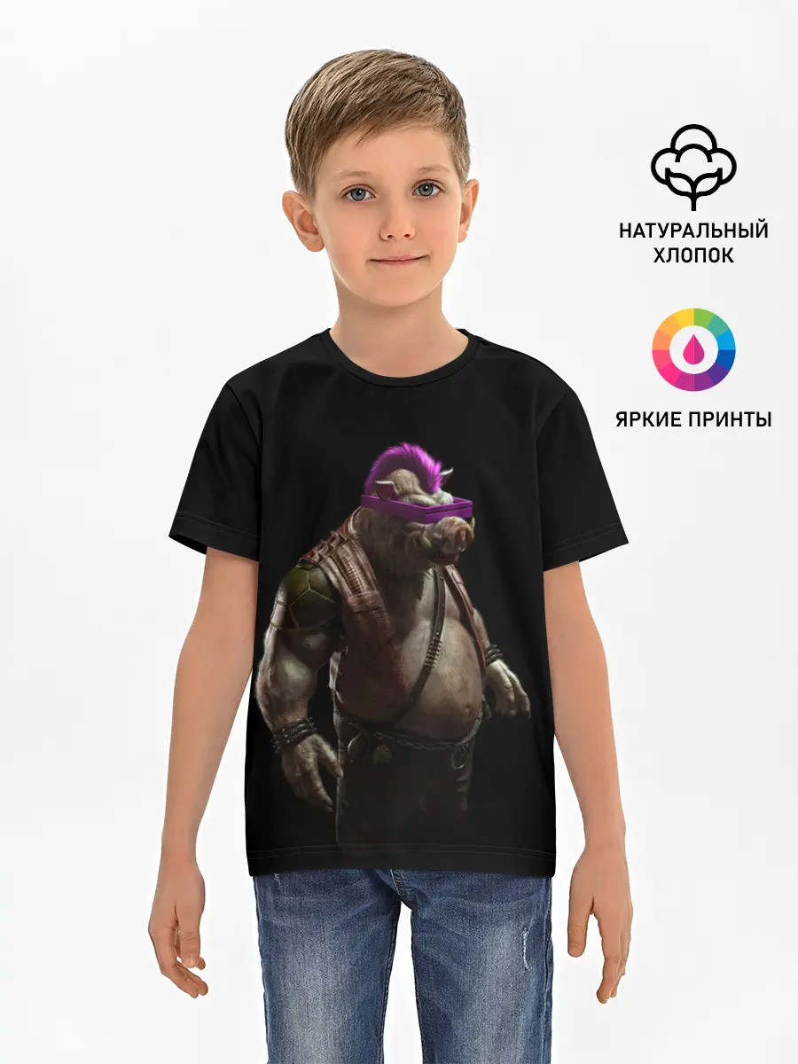 Детская базовая футболка / Бибоп | Ninja Turtles