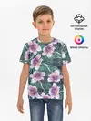Детская базовая футболка / Тропический цветок