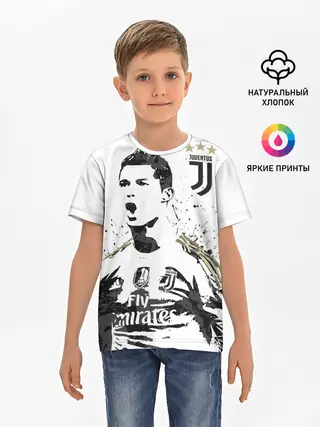 Детская базовая футболка / Криштиану Роналду