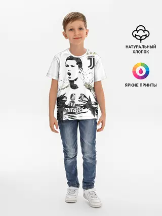 Детская базовая футболка / Криштиану Роналду