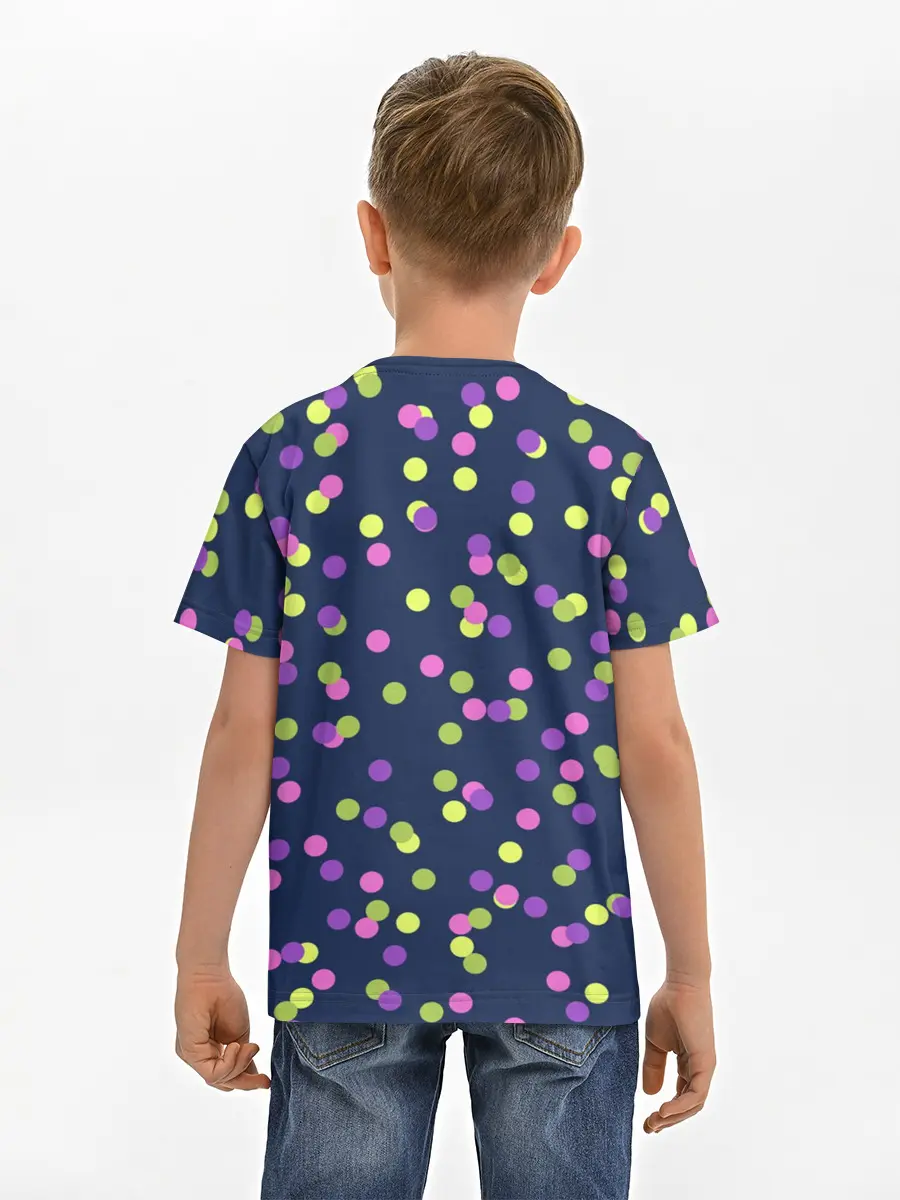 Детская базовая футболка / Абстракция-3. Горох