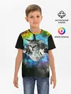 Детская базовая футболка / КОСМИЧЕСКИЙ КОТ