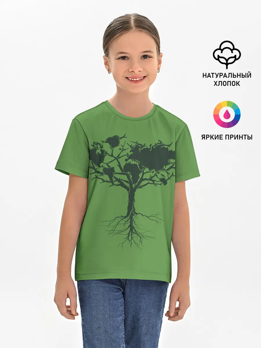 Детская базовая футболка / Древо Мира
