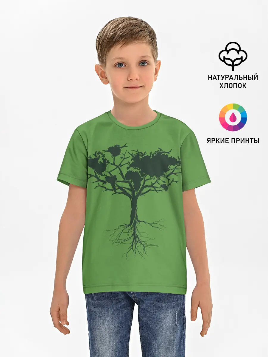 Детская базовая футболка / Древо Мира