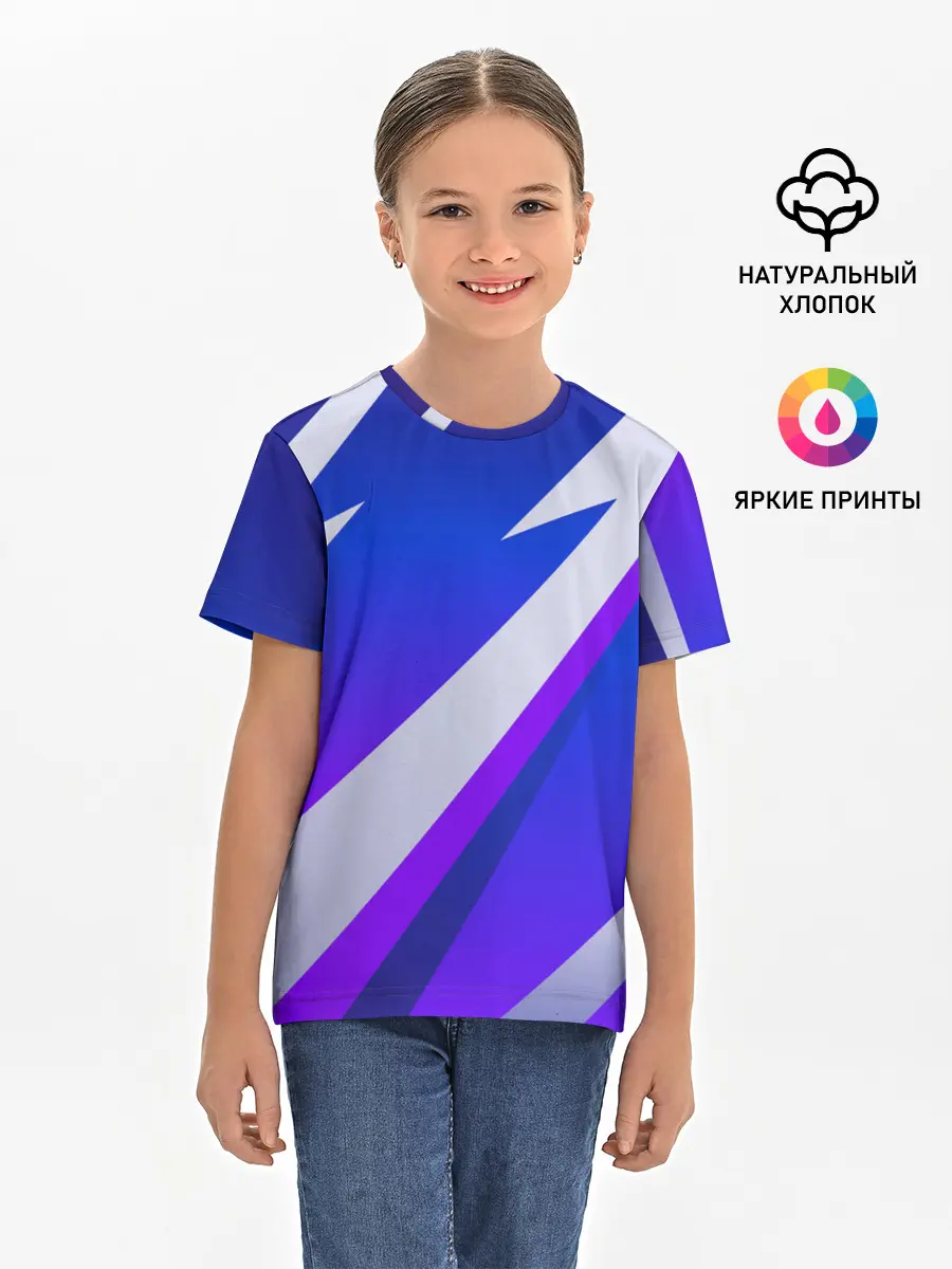 Детская базовая футболка / SPORT STYLE BLUE