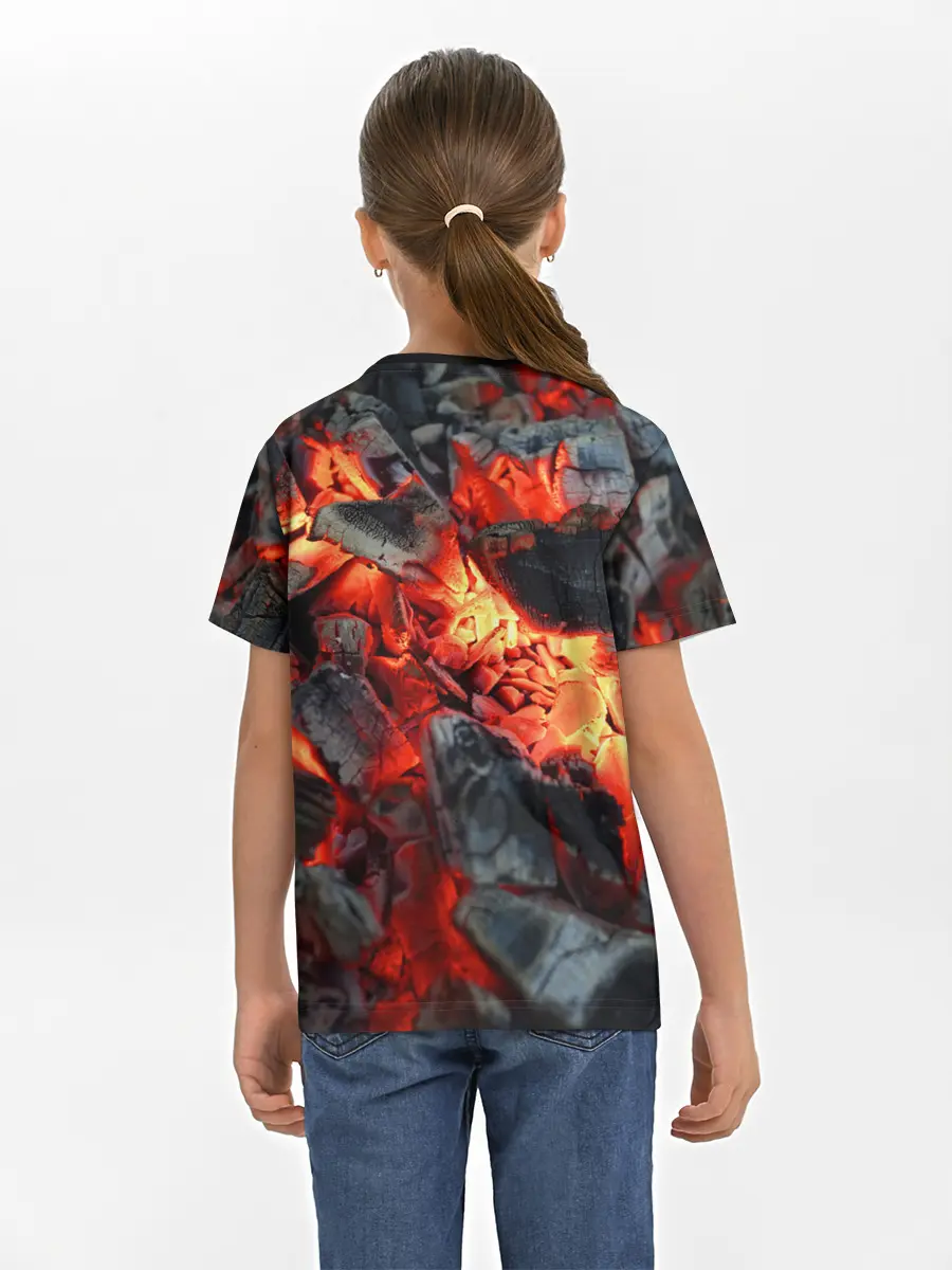 Детская базовая футболка / Древесные угли