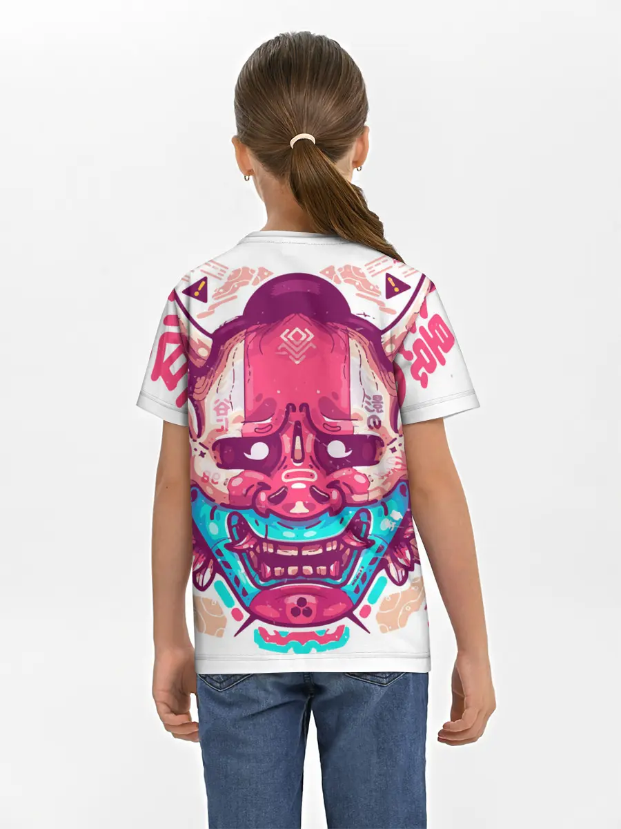 Детская базовая футболка / Маска Ханья светлая