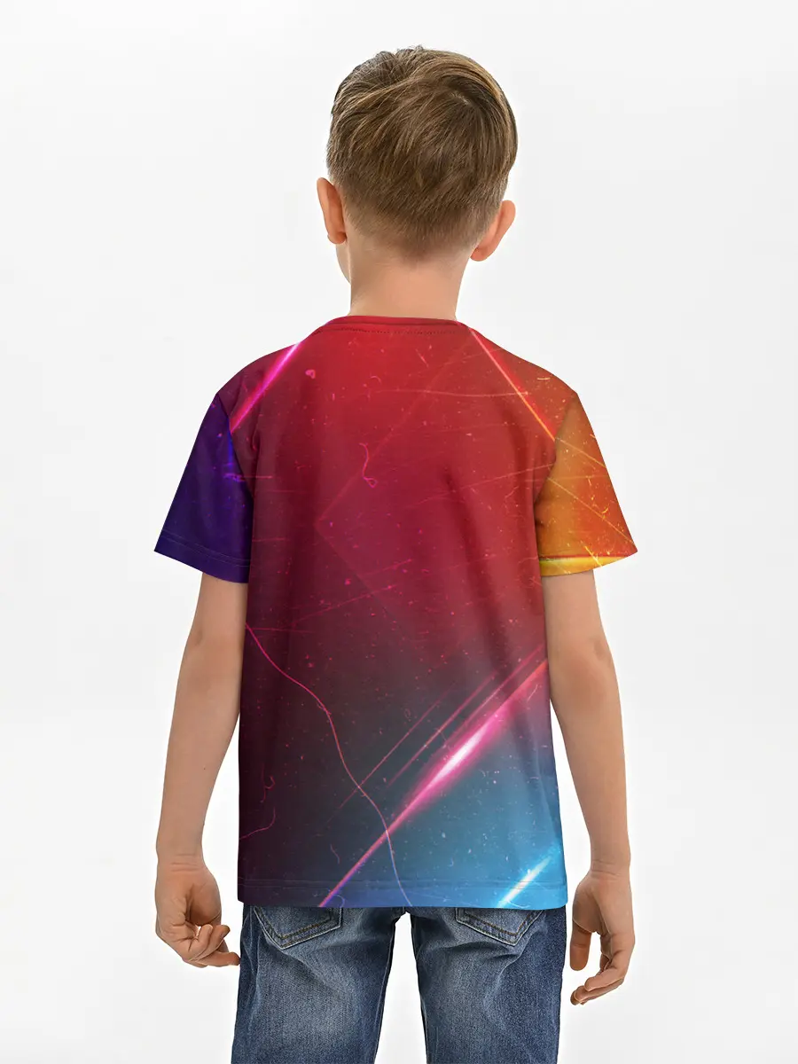 Детская базовая футболка / НЕОНОВАЯ АБСТРАКЦИЯ