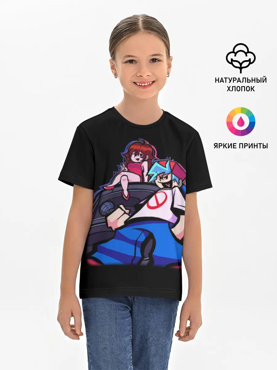 Детская базовая футболка / Бойфренд и Герлфренд FNF