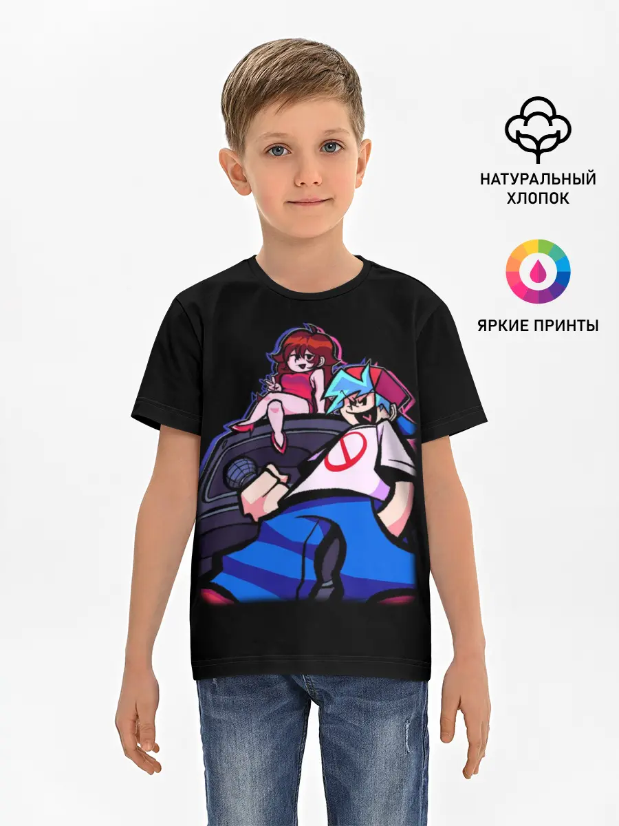 Детская базовая футболка / Бойфренд и Герлфренд FNF