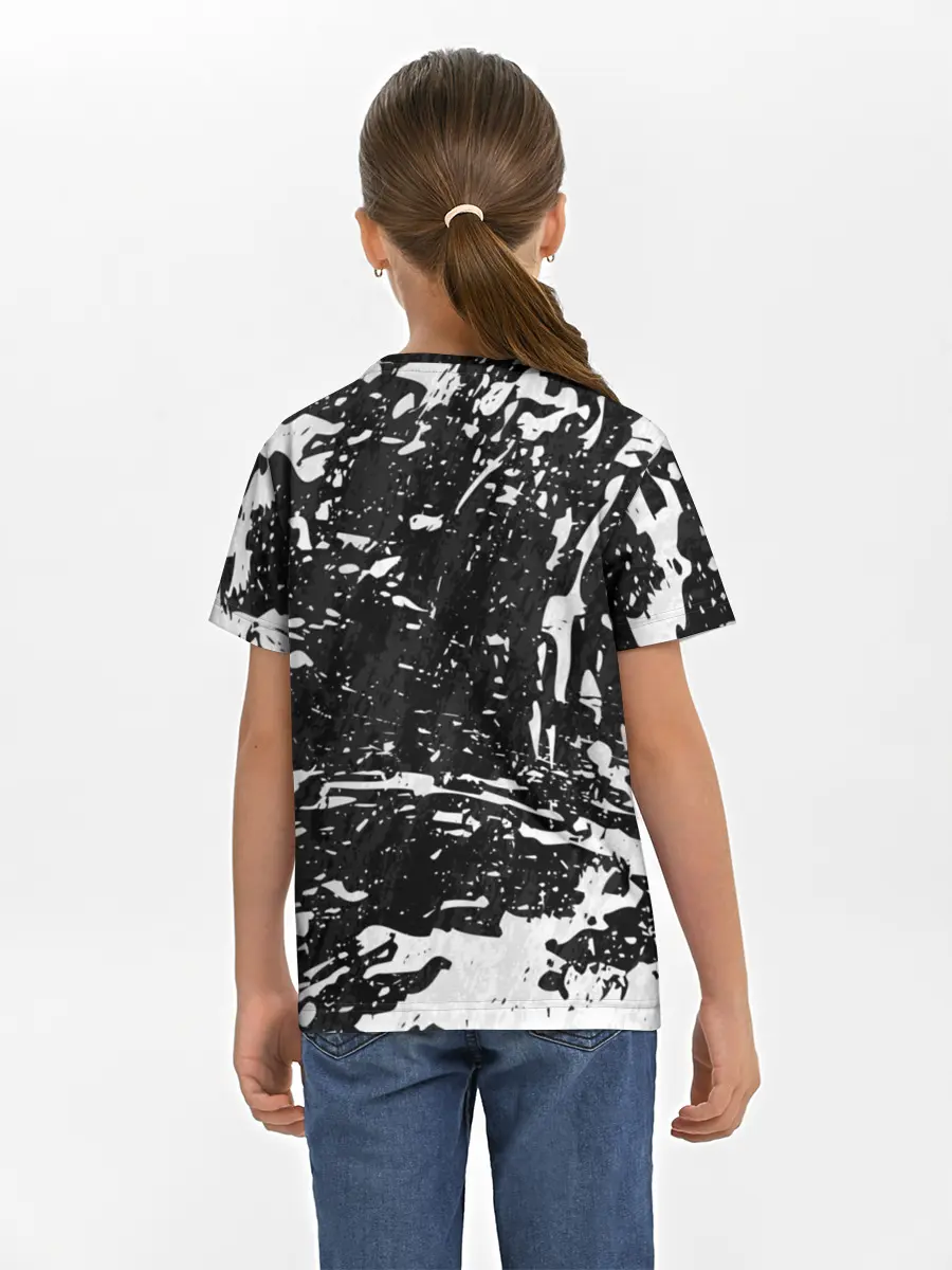 Детская базовая футболка / BERSERK лого чб