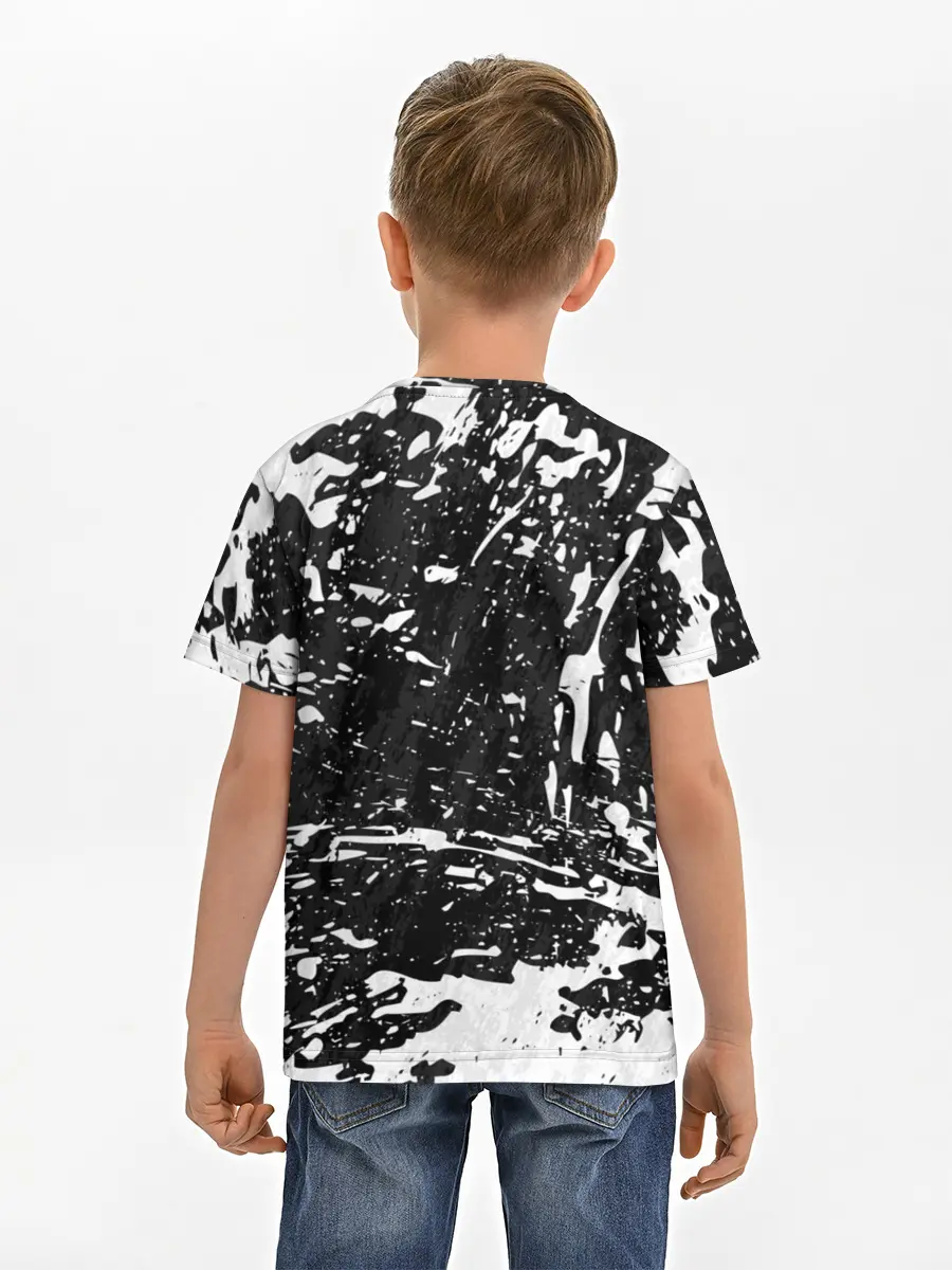 Детская базовая футболка / BERSERK лого чб