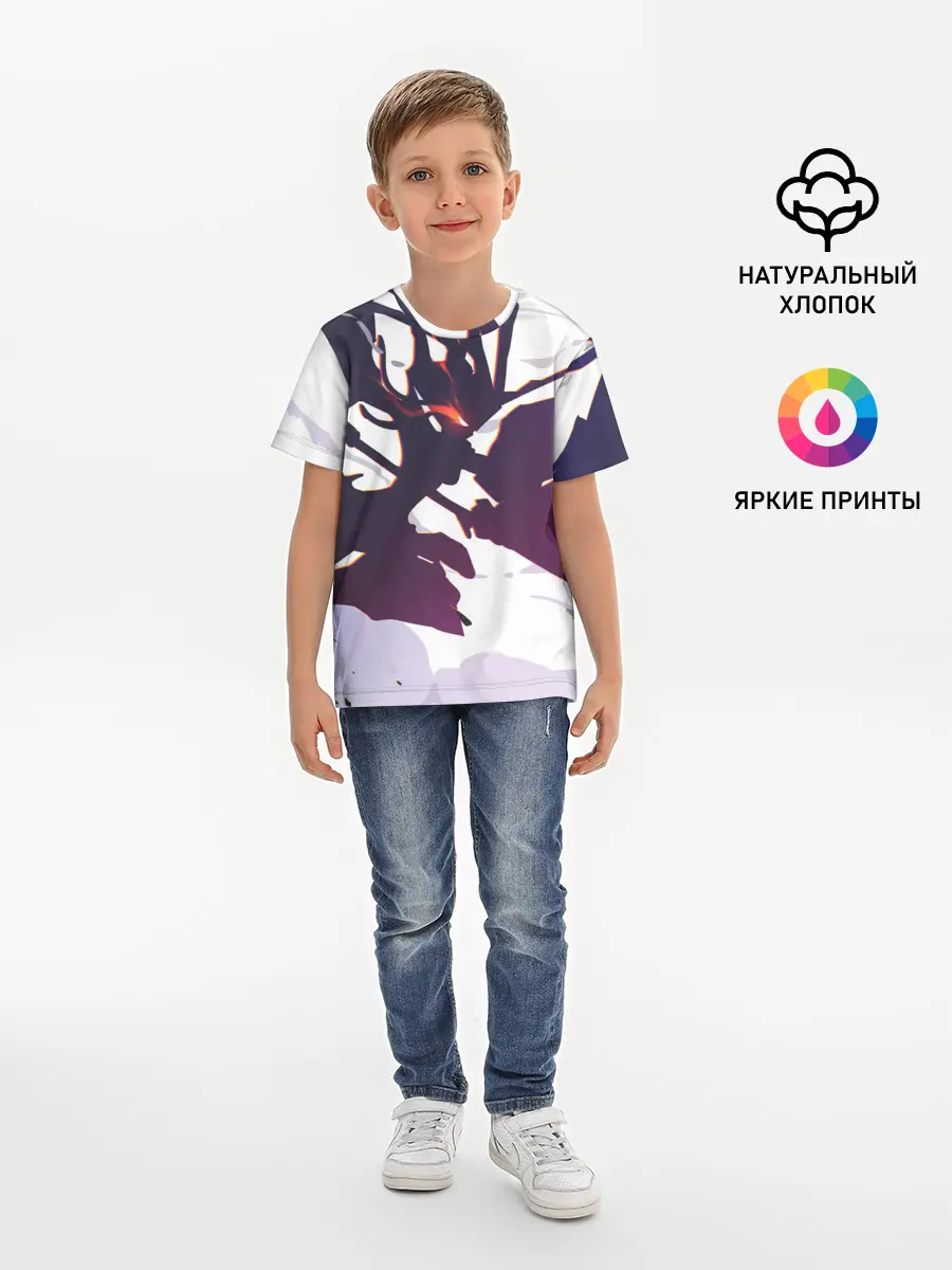Детская базовая футболка / милый во франксе абстракция