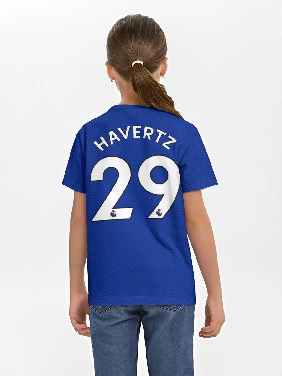 Детская базовая футболка / Челси форма Хаверц 20-21