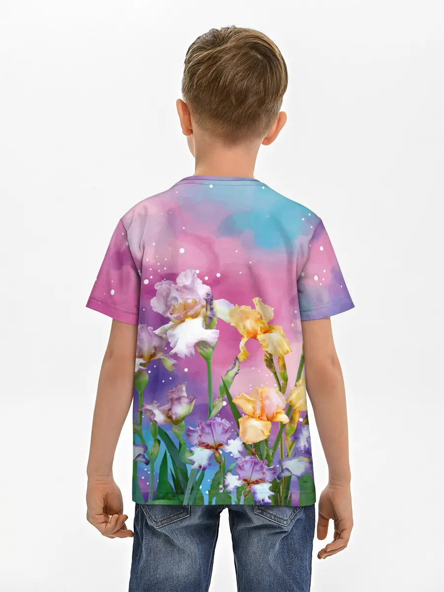Детская базовая футболка / Сказочные Ирисы