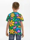Детская базовая футболка / ЯРКИЕ ЦВЕТЫ