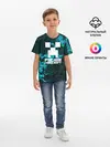 Детская базовая футболка / Руслан в стиле Minecraft