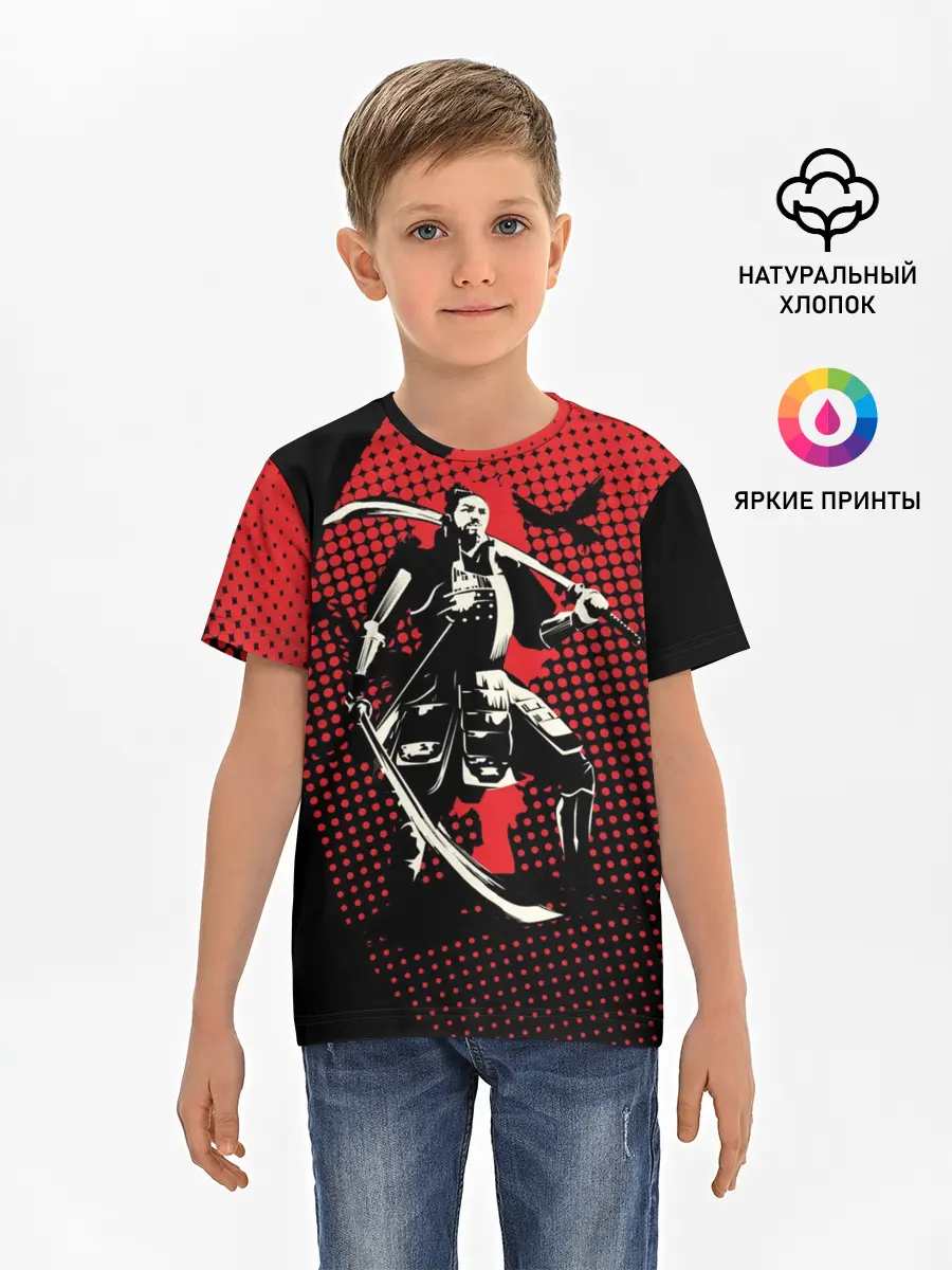 Детская базовая футболка / Самурай