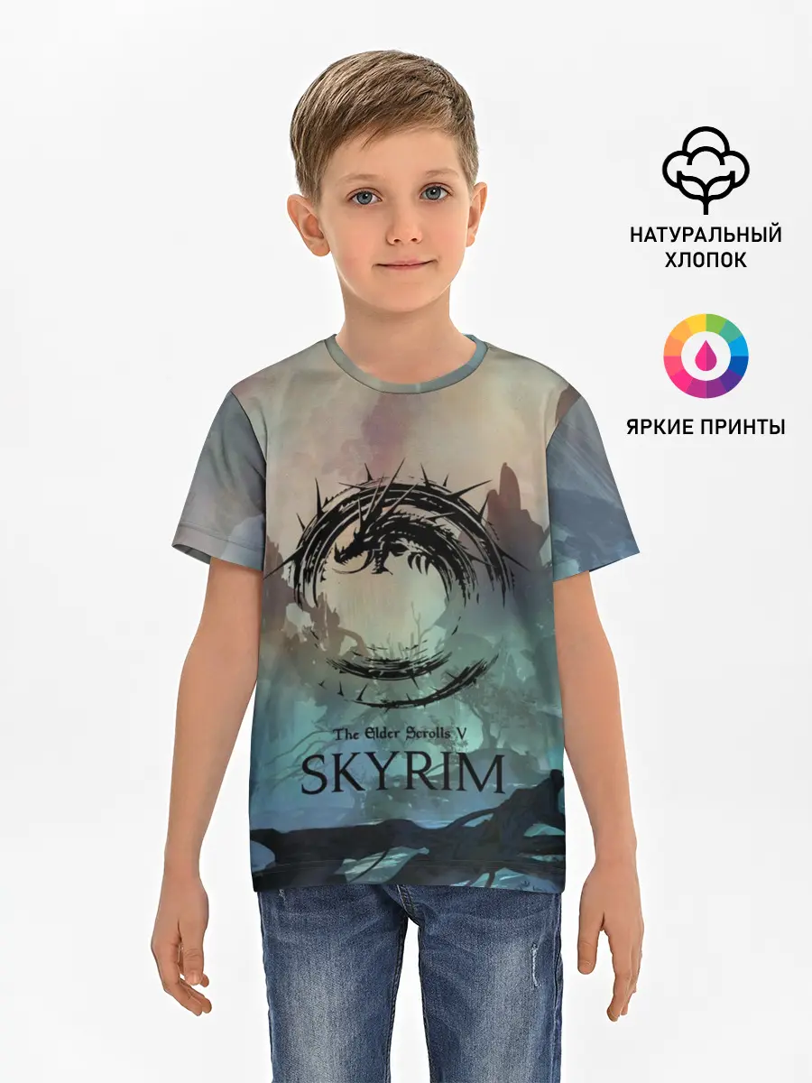 Детская базовая футболка / The Elder Scrolls SKYRIM