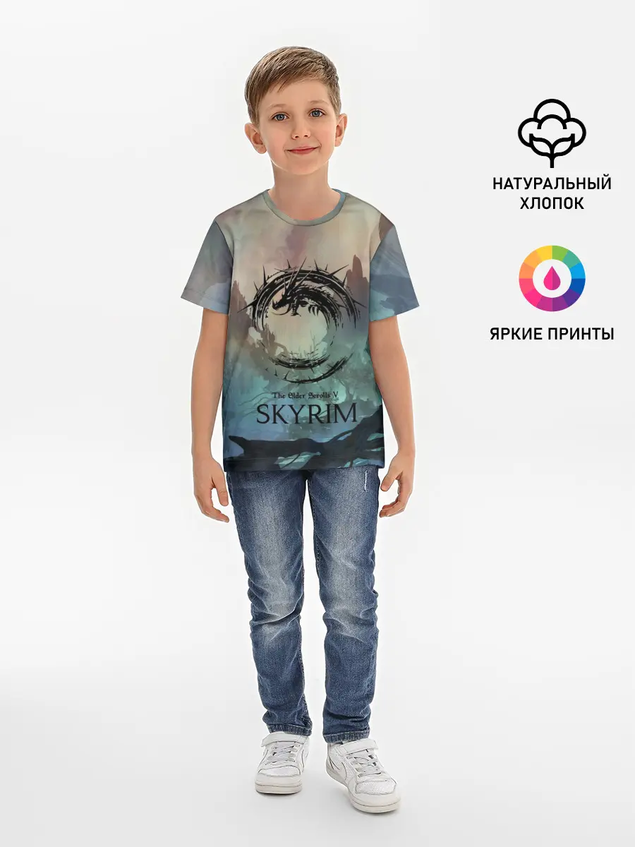Детская базовая футболка / The Elder Scrolls SKYRIM