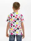Детская базовая футболка / Горох разноцветный.