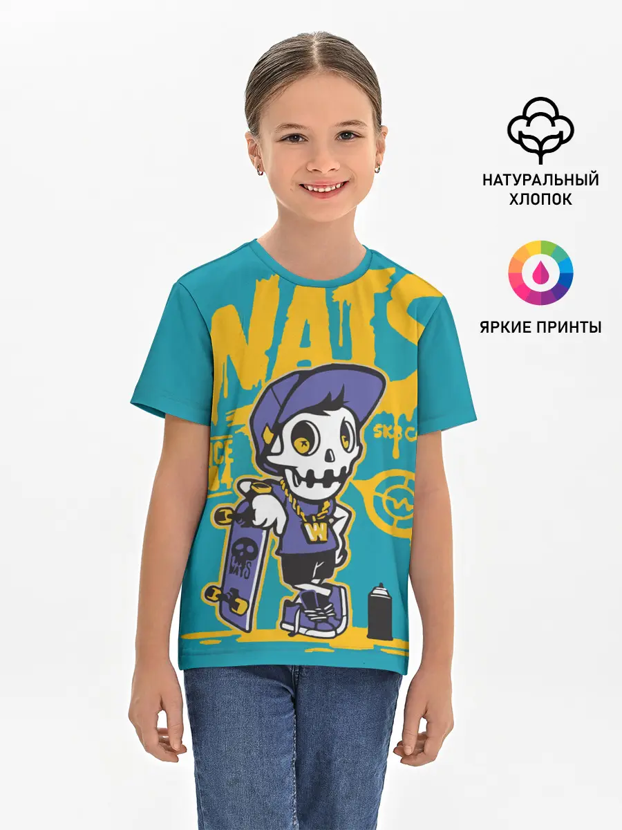 Детская базовая футболка / Граффити Wats