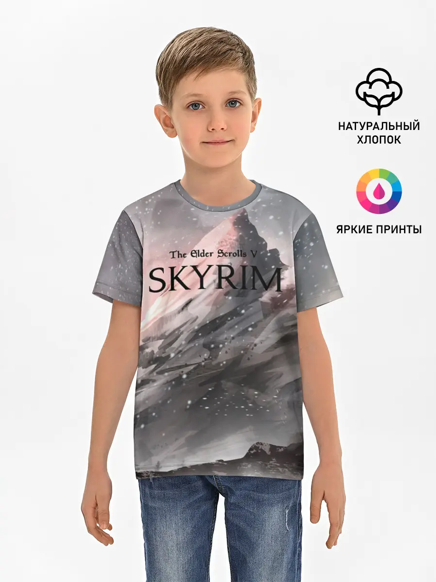 Детская базовая футболка / The Elder Scrolls Skyrim