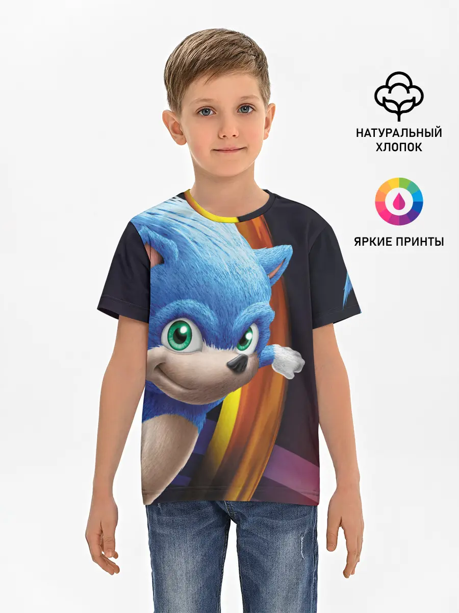 Детская базовая футболка / Sonic