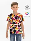 Детская базовая футболка / Разноцветные треугольники