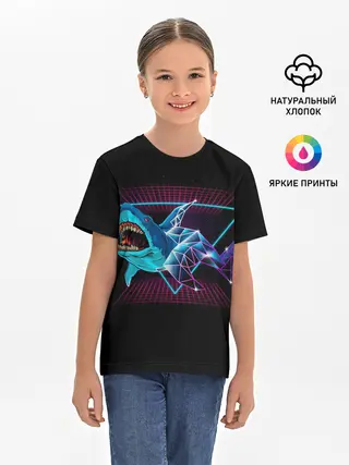 Детская базовая футболка / Shark
