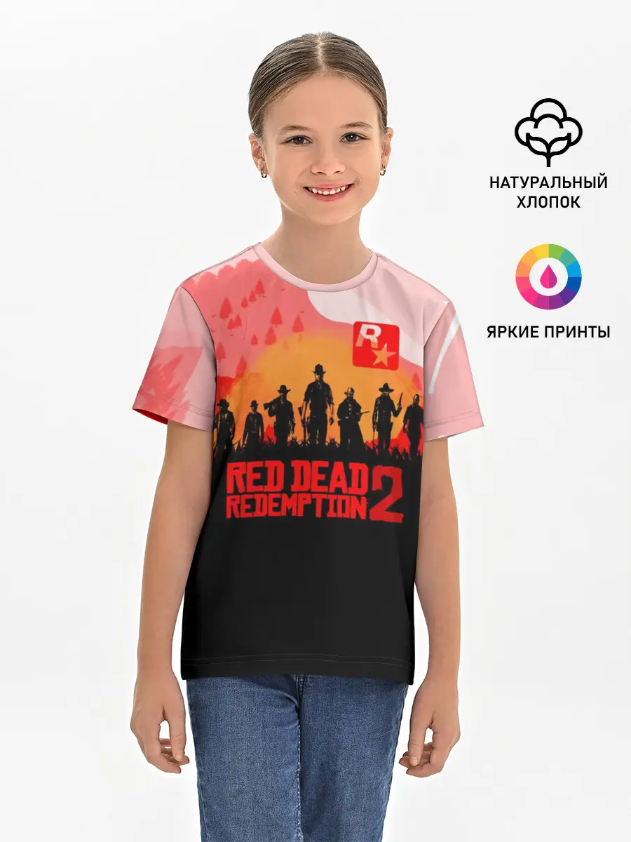 Детская базовая футболка / RED DEAD REDEMPTION 2