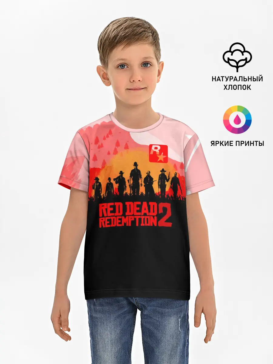 Детская базовая футболка / RED DEAD REDEMPTION 2