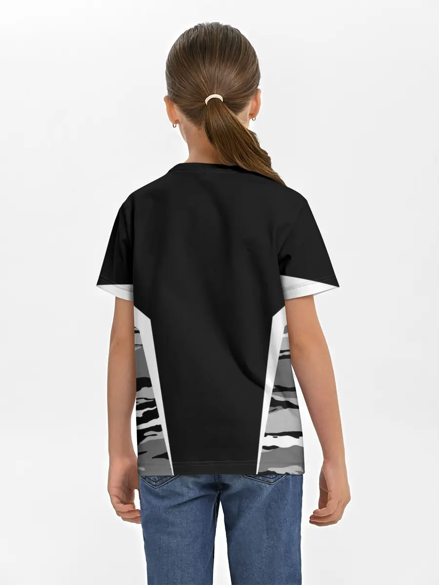 Детская базовая футболка / Руслан камуфляж