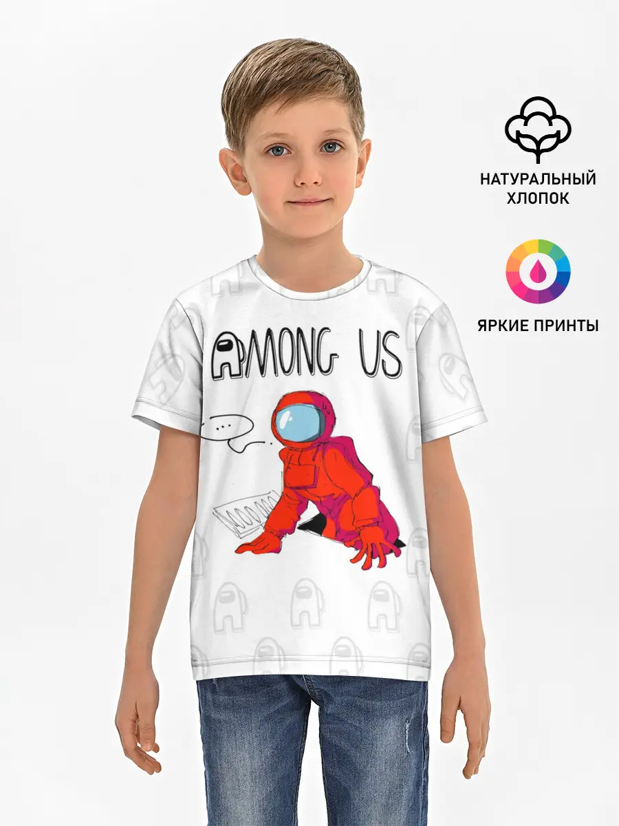 Детская базовая футболка / Among Us