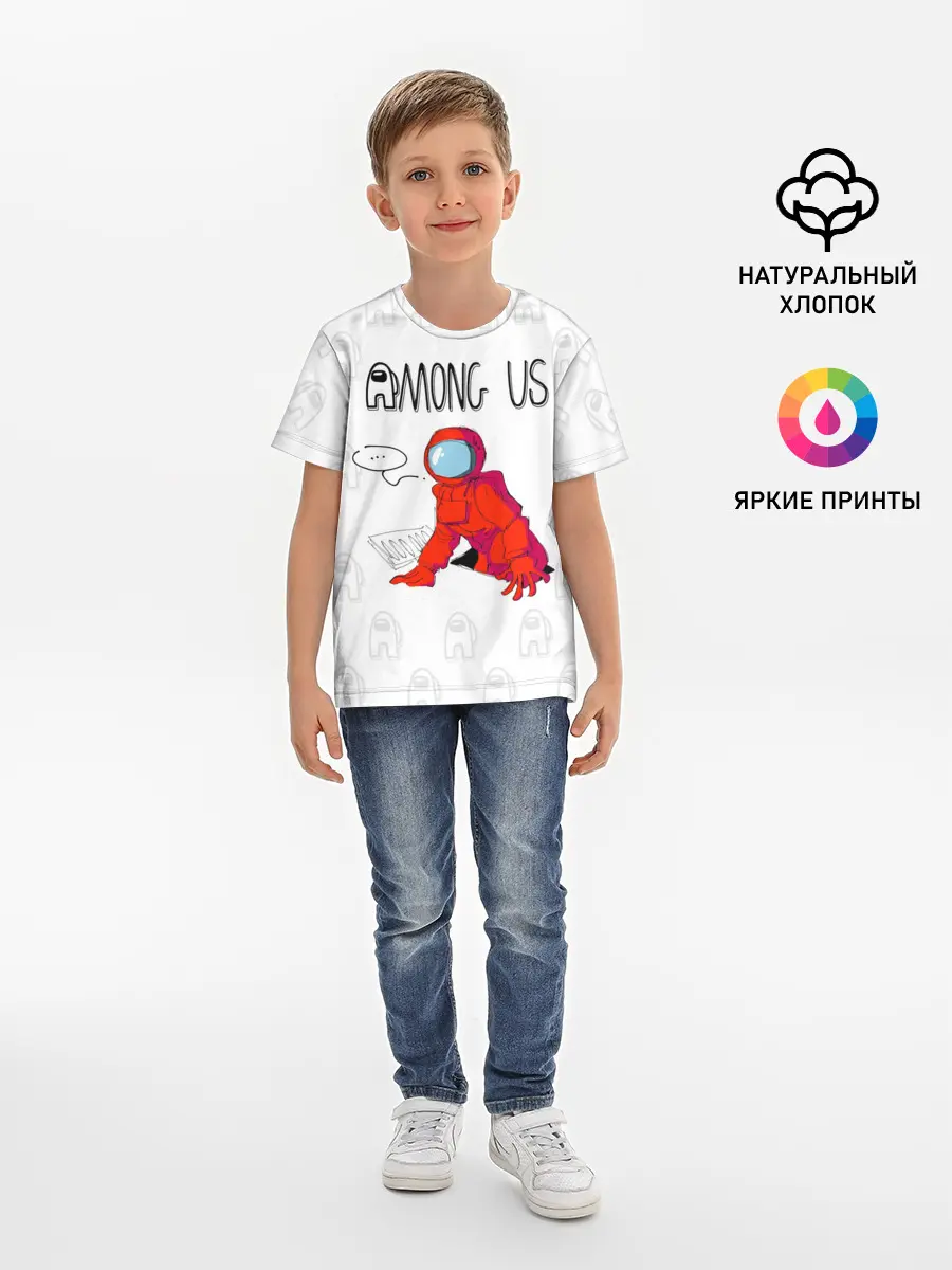 Детская базовая футболка / Among Us