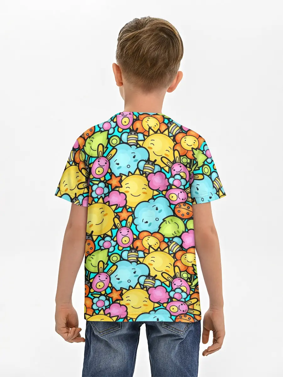 Детская базовая футболка / Облачко Солнышко