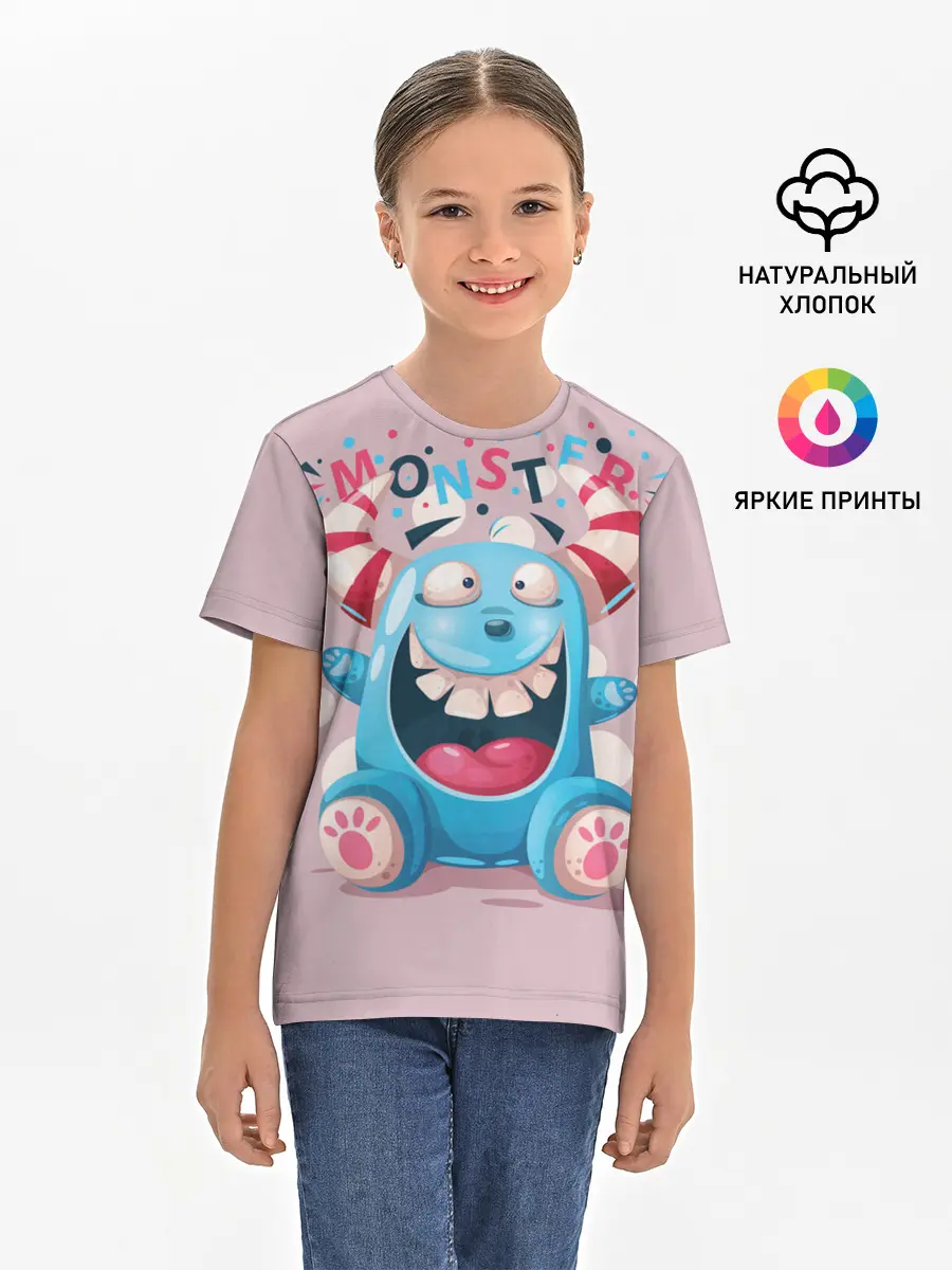 Детская базовая футболка / MONSTER