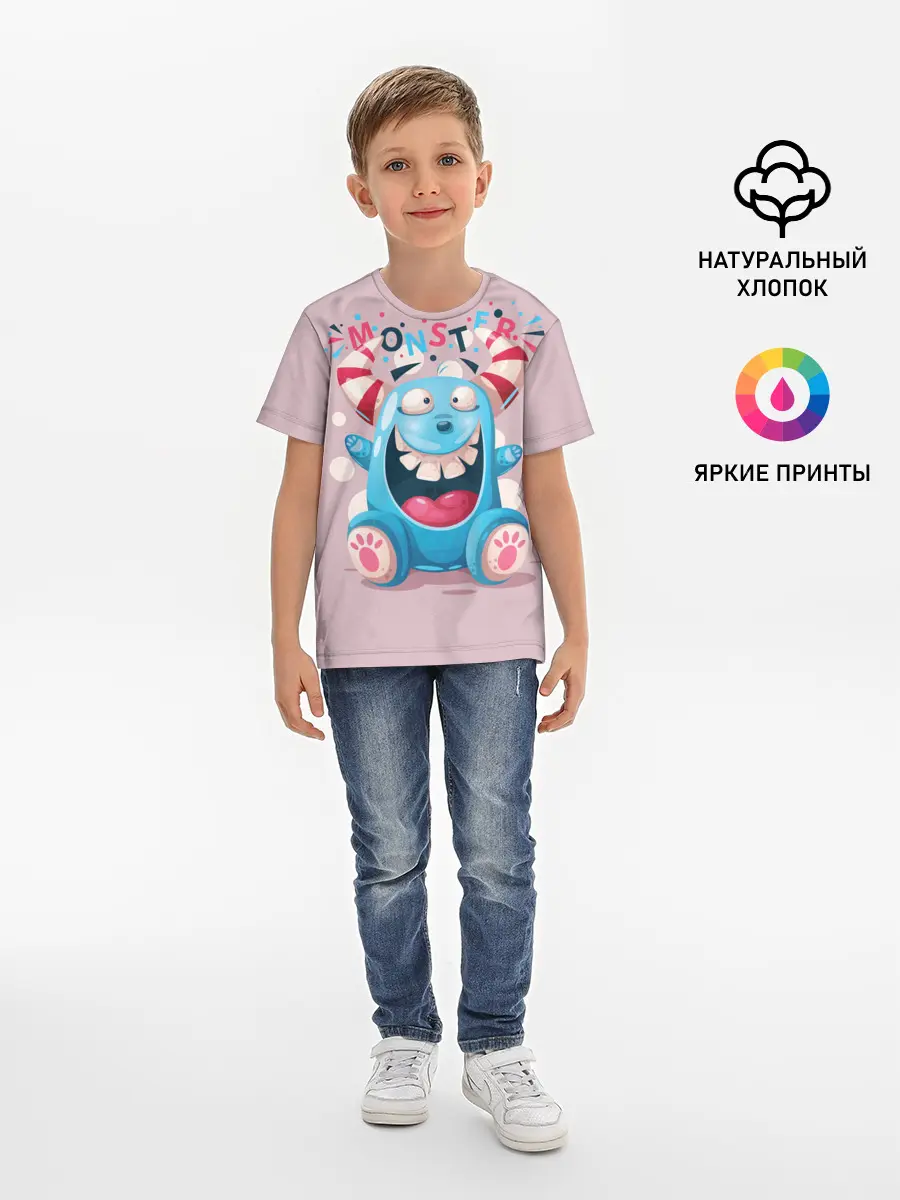 Детская базовая футболка / MONSTER