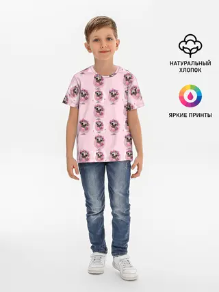 Детская базовая футболка / Милая собачка