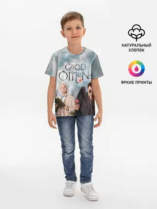 Детская базовая футболка / Good Omens