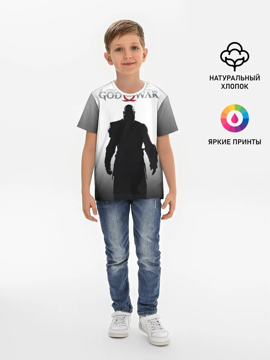Детская базовая футболка / God of War 4 Кратос
